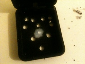 Earring case, or at least it used to be.
